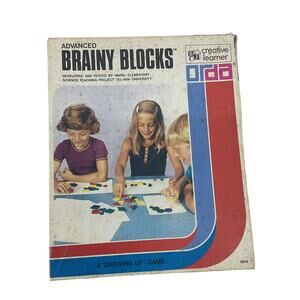 Preowned Vintage 1970s Brainy Blocks Colorful Educational Shapes Teaching